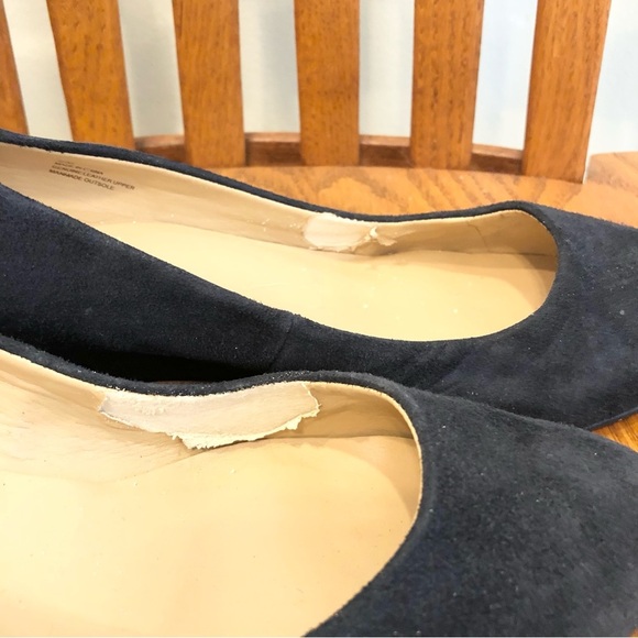 🌈 6/$60, Talbots, Suede Wedge Heels, Black, Size 8 - Picture 6 of 8